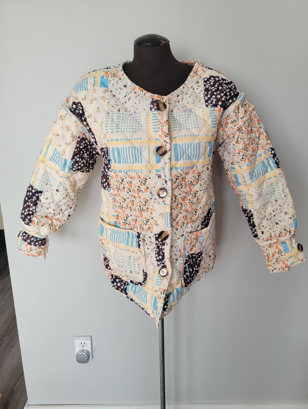New Light Jacket Patchwork Style Size M